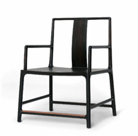 新中式風(fēng)格扶手休閑椅