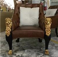 美式新古典扶手單人沙發(fā)