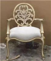 歐式新古典扶手餐椅